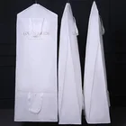 Cover Suit Wedding Wedding Garment Bag White Non Woven Gown Cover Suit Garment Bag/custom Fashionable Printed Nonwoven Folding Luxury Wedding Dress Dust Cover Bag