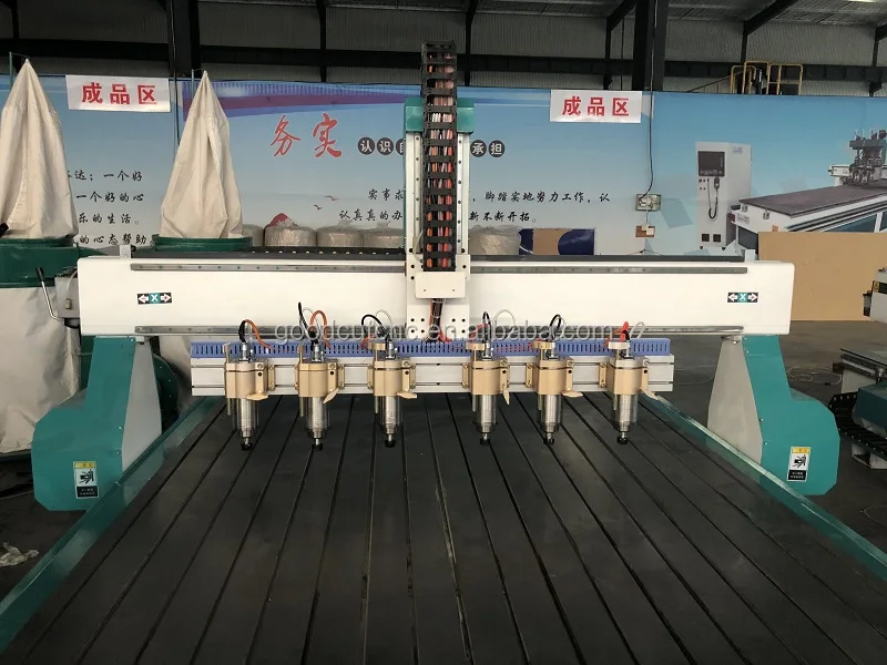 4x8 CNC Router Manufacturer Machine with Multi Head Spindle for Dubai