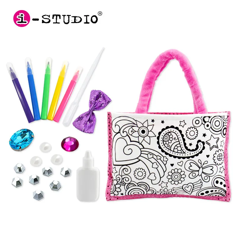 Wholesale educational toy painting DIY bag drawing bags and gifts for young girls