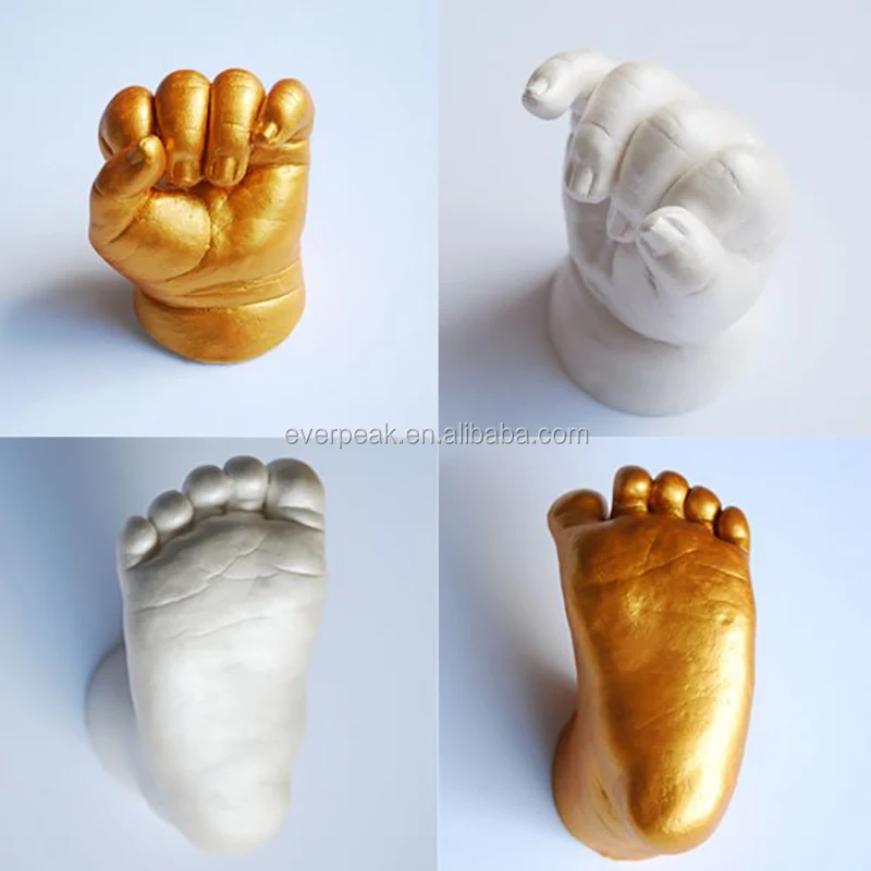 3D fai da te coppie mani Casting Kit mani stampo bambino gesso stampo Kit  mano piede stampa stampi per bambino Souvenir matrimonio coppie regali -  AliExpress