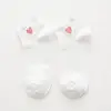 WHITE pink heart