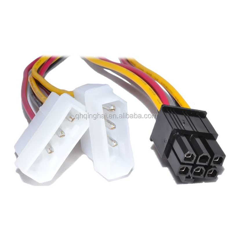 Activate call out Pay tribute 6 Pin Pci-e Graphics Card To 2 X Molex Ide Y Cable Power Adapter Cable -  Buy Pcie Cable,6 Pin Pcie Cable,Power Adapter Cable Product on Alibaba.com