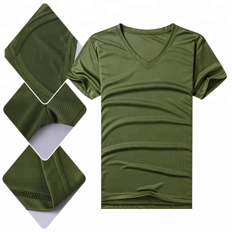 Poly Mesh Jersey V-Neck T-Shirt - Ladies