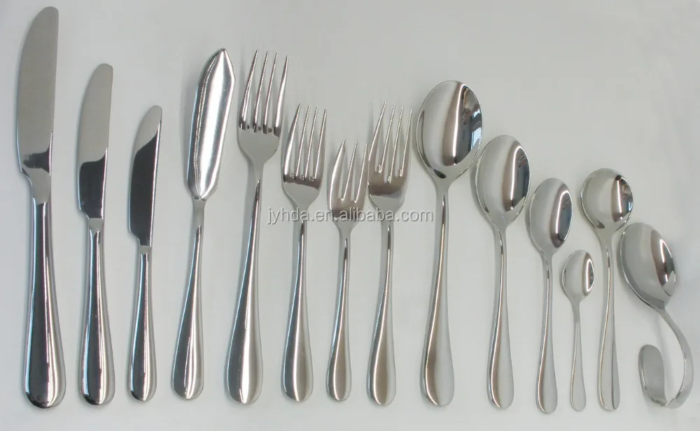 Full Set  Hotel Cutlery Stainless Steel/ Types of Hotel Cutery