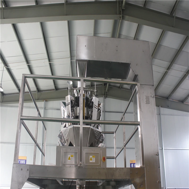 Автоматическая вертикальная упаковочная машина с многоголовочным весом