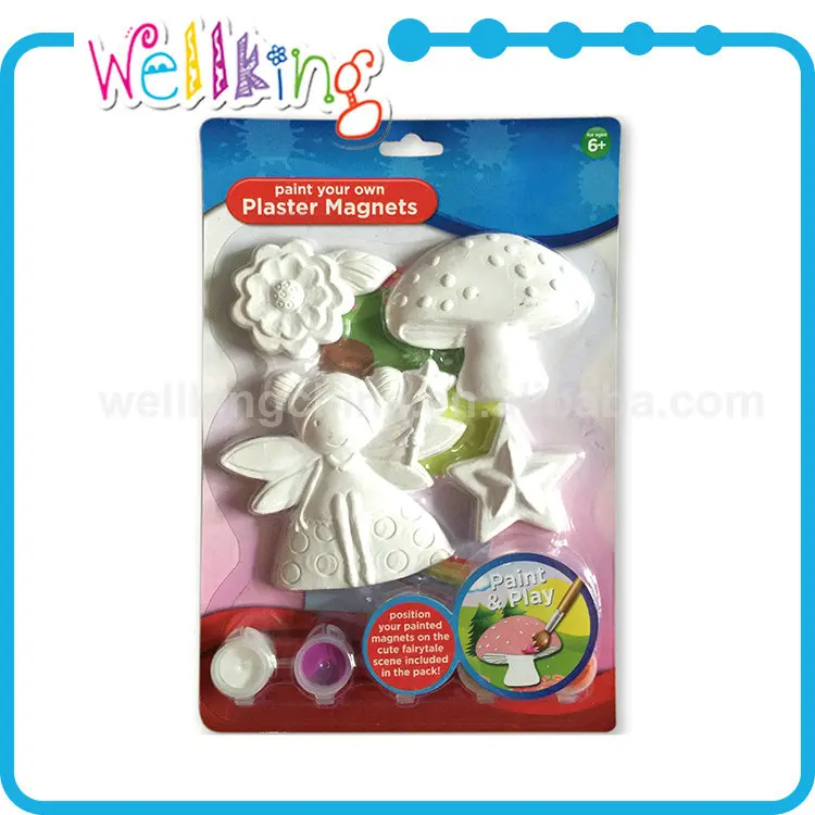 Kids Diy Craft Paint Set Magnet Toy Plaster Fridge Magnet Buy Fridge Magnet Magnet Magnet Product On Alibaba Com