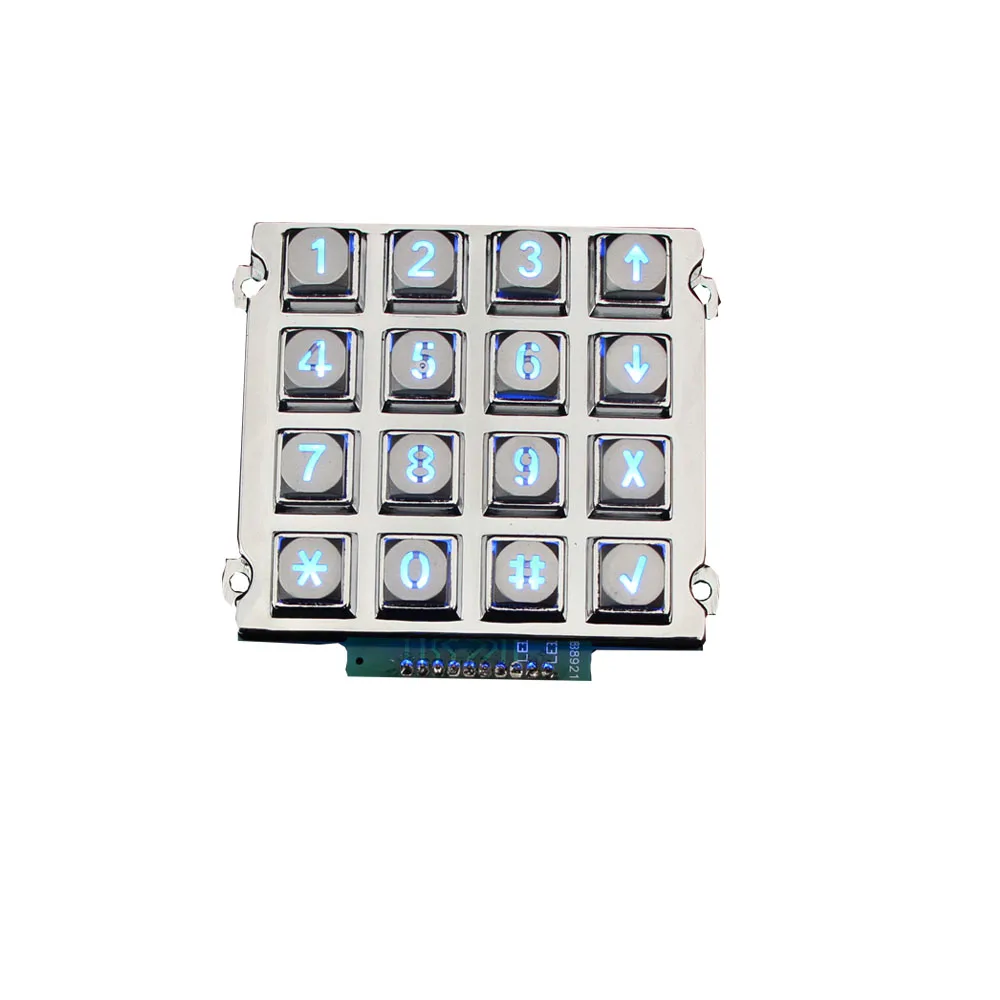 16 key membrane graphics overlay keypad embossing diy membrane switch keypad