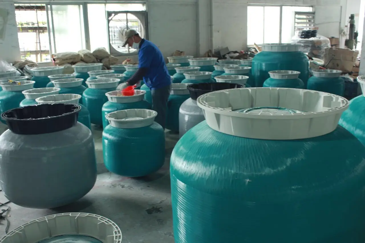 Sand Filter Filtration Pump Combo Fiberglass Automatic Backwash Pool