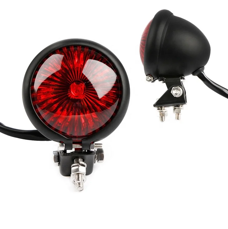 Universal Cafe Racer Motorbikes Modified Tail Lamp Real Lights Dc 12v