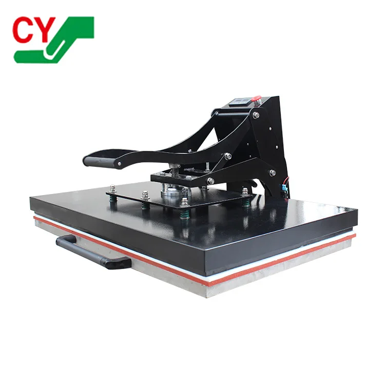 Black manual tshirt 80x100 heat press machine large format for