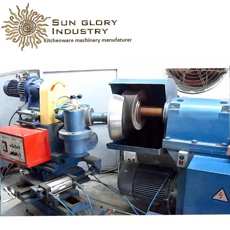 Double Heads Semi Automatic Cookware Lid Metal Polishing Machine Polishing Machine