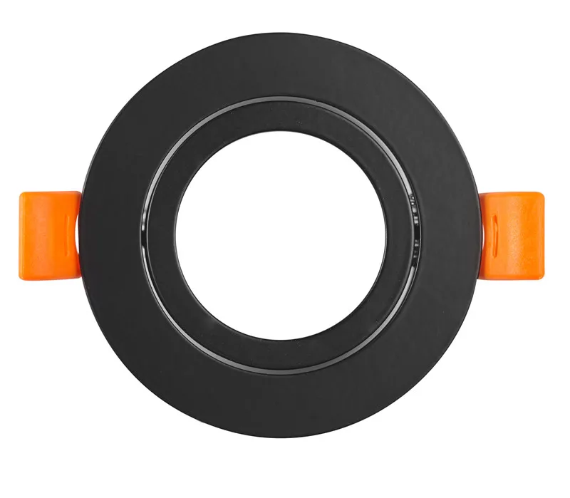 GU10 MR16 черная круглая Встраиваемая светодиодная лампа алюминиевый корпус точечный светильник держатель фитинги для потолка