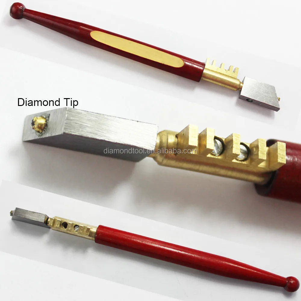 Hardware Tools Diamond Glass Cutters Diamond Wood Handle - Temu