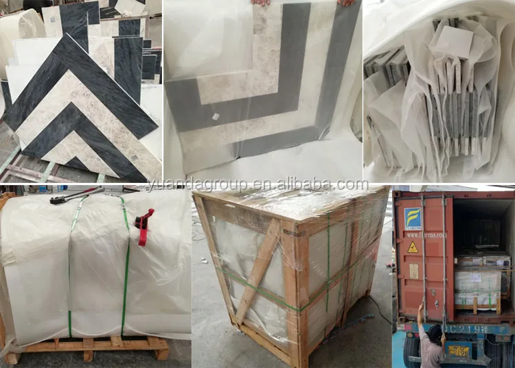 product natural marble mosaic art marble inlay flooring design waterjet medallion mosaic pattern273-17