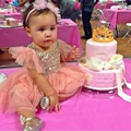 Summer Style Fashion Lovely Princess Baby Girls Short Sleeve Sequins Tulle Bowknot Decor Ball Gown TUTU
