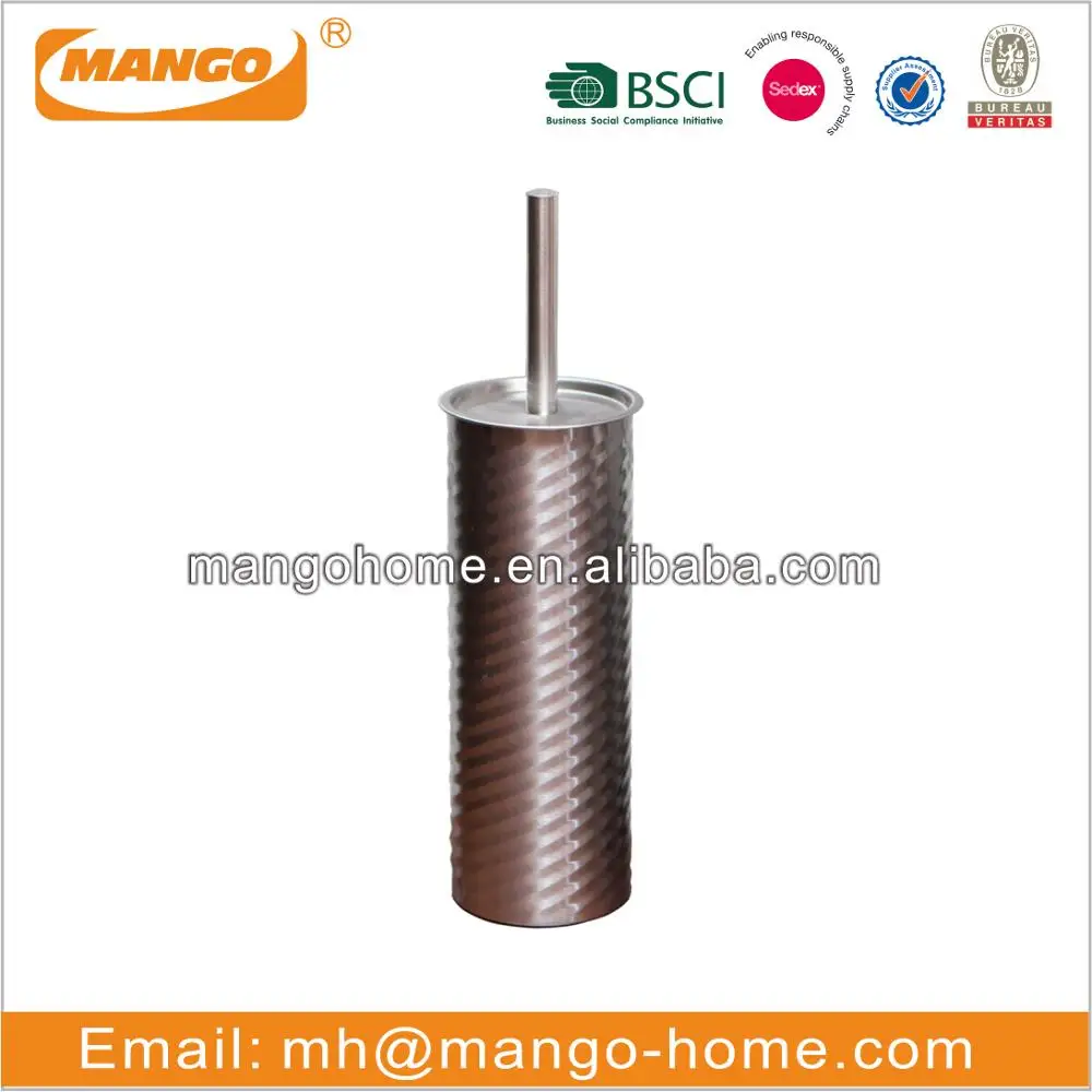 Новый продукт блестящий набор из нержавеющей стали для ванной комнаты включая мусорное ведро и туалетную щетку