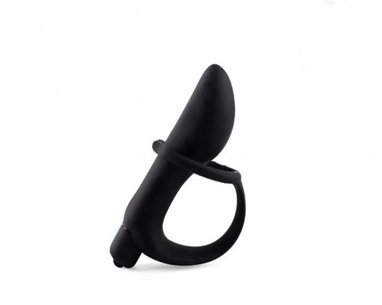 Prostate Massager Cock Ring Butt Plug Anal Sex Toys Silicone Cock Ring Vibrating Plug for Men