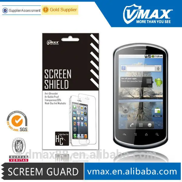 ультра тонкий анти шок устойчивостью к царапинам экран протектор для huawei u8800