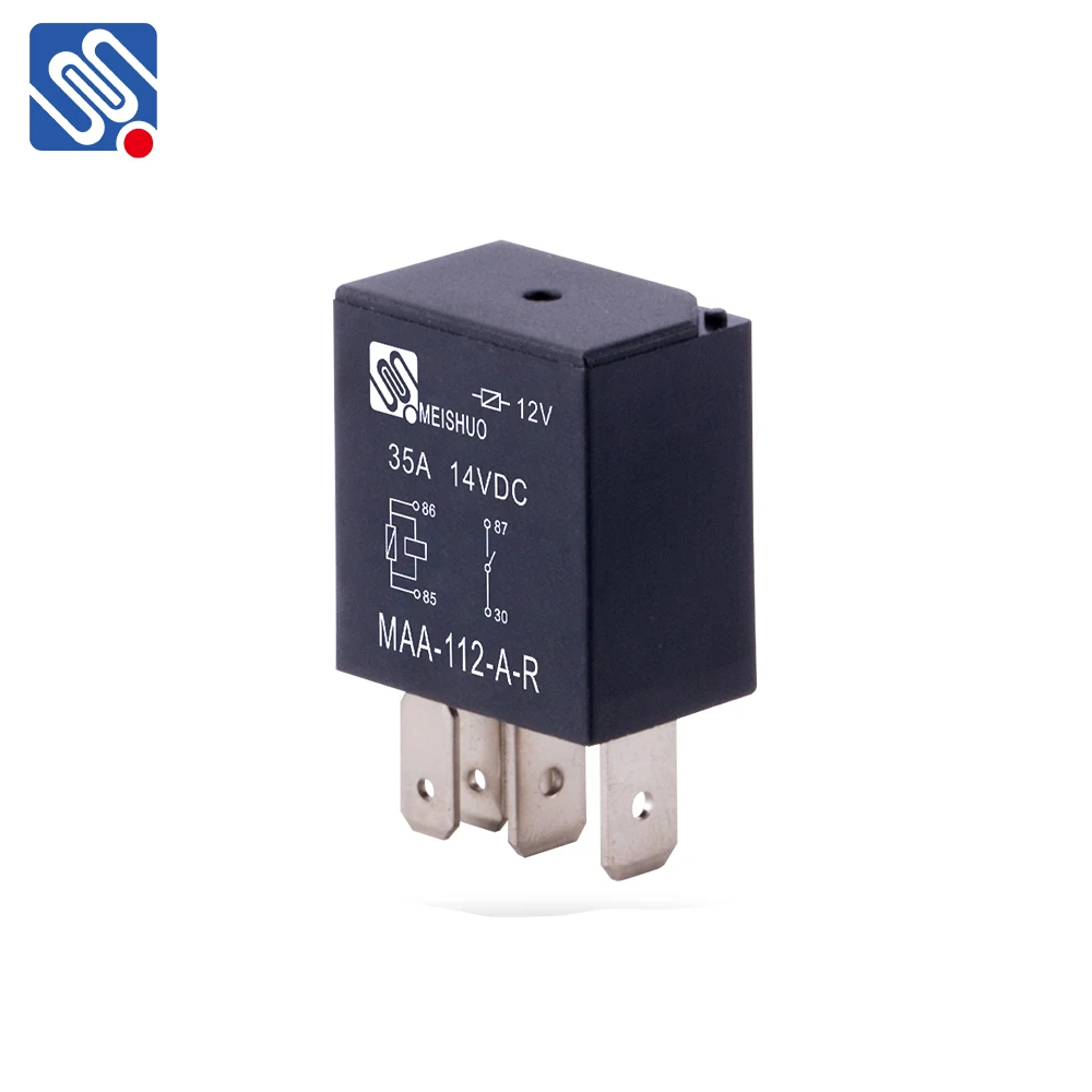 Meishuo MAA-S-112-A 4 Pin Seal Normal Open 12v Relay Mini Automotive Relay