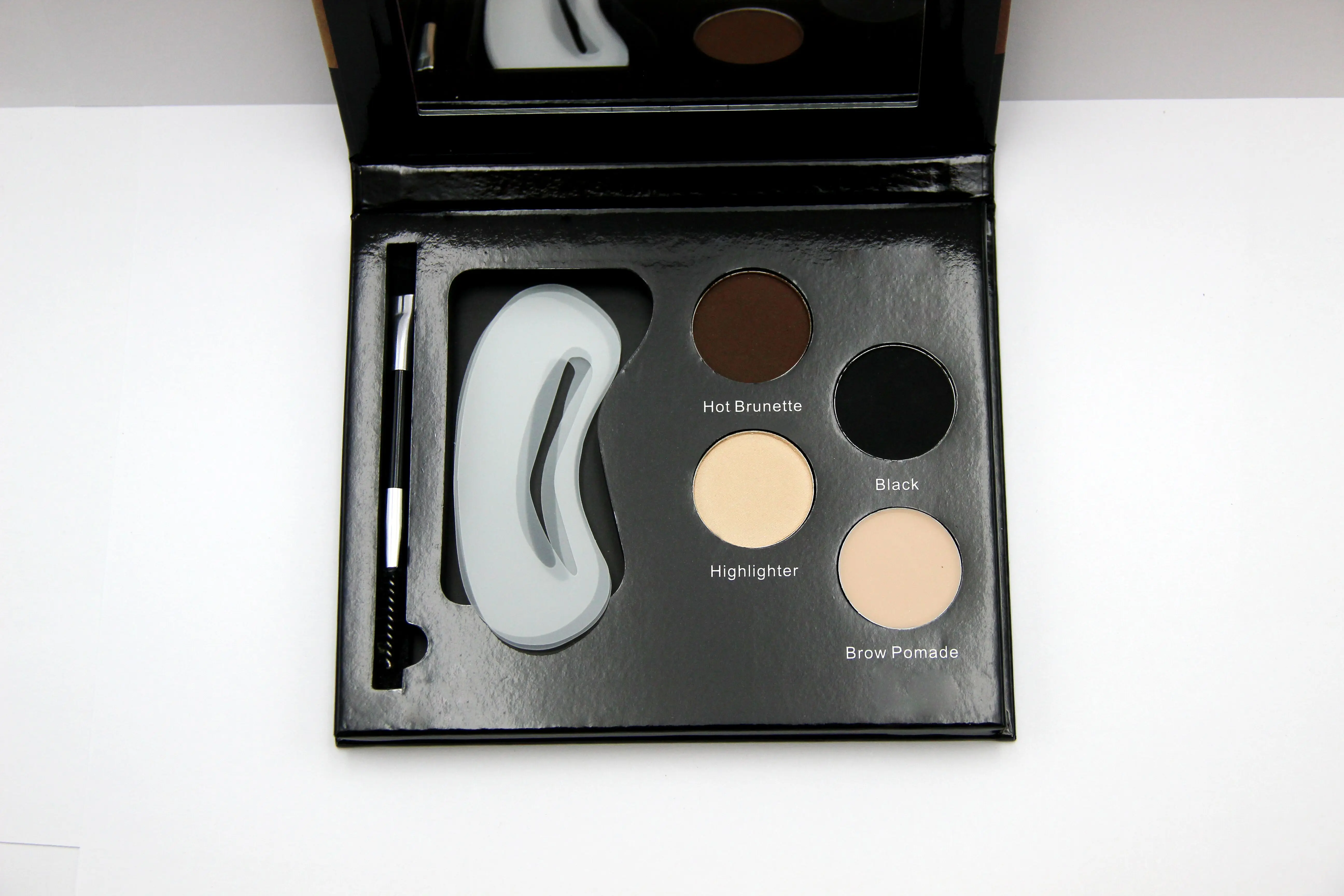 4 Colors Eyebrow Kit With Define Brush And Brow Stencilprivate