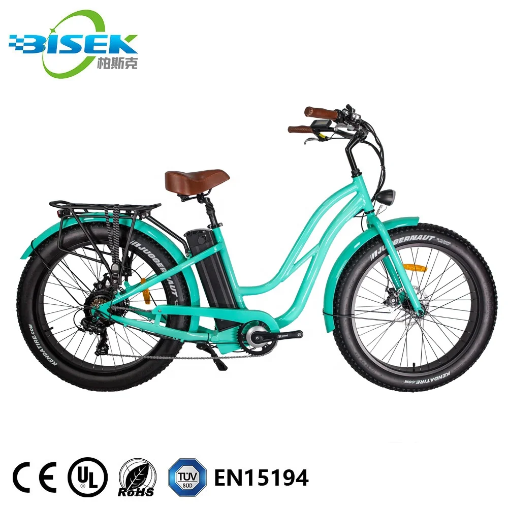 48V 500W E-Bike Lady Step through Beach Hummer Cruiser