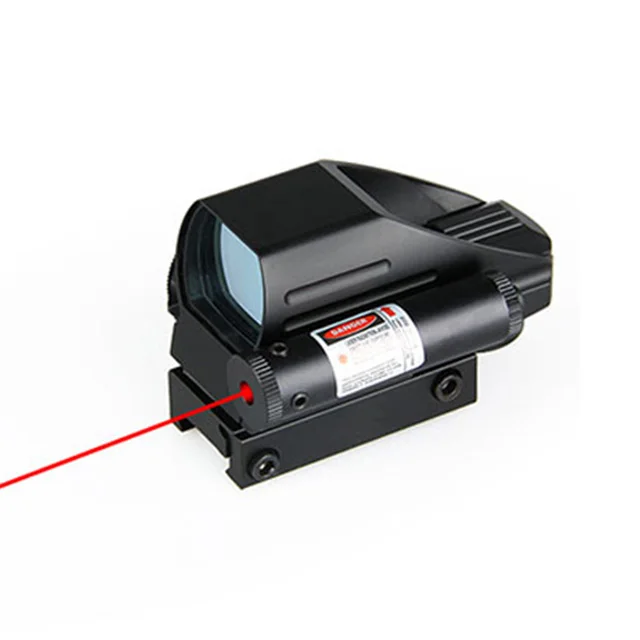 Оптический прицел SPINA OPTICS 1x22x33 Охотничий Тактический с красной точкой комбинированный голографический 4 Сетками