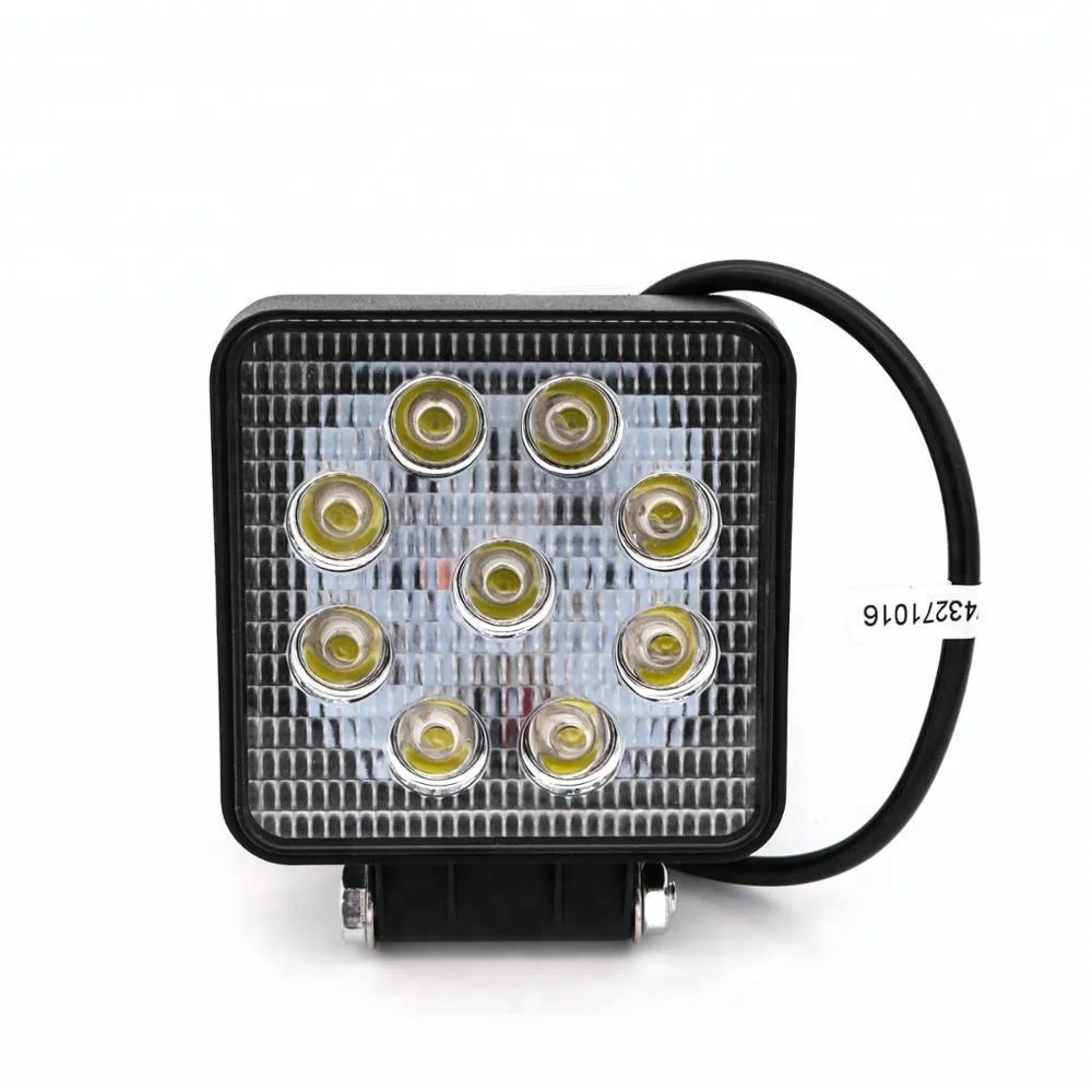 luces led del coche luces de trabajo 27w square para camiones autos buy led luces de coche luces de trabajo 27 w cuadros para camiones autos faros