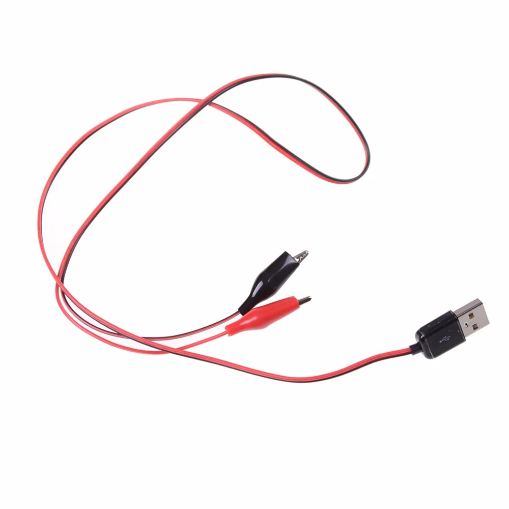 Испытательные зажимы типа «крокодил» для USB-кабеля адаптера питания