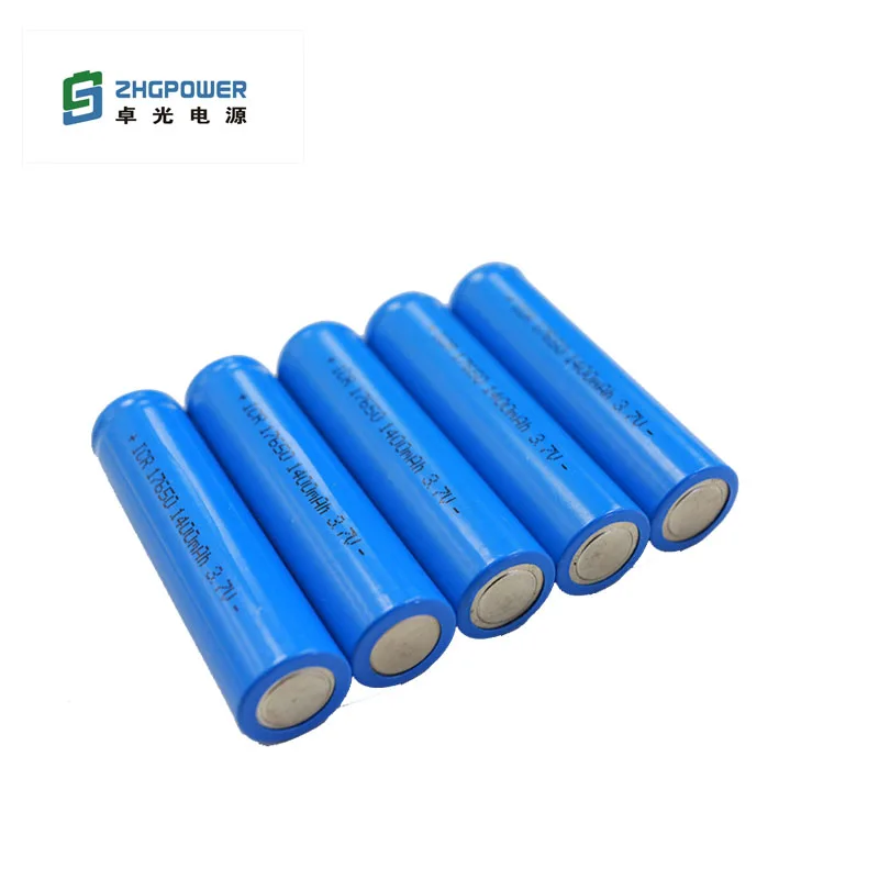 Rechargeable Lithium Ion Battery 17650 3.7v 1400mah For Hair Styler ...