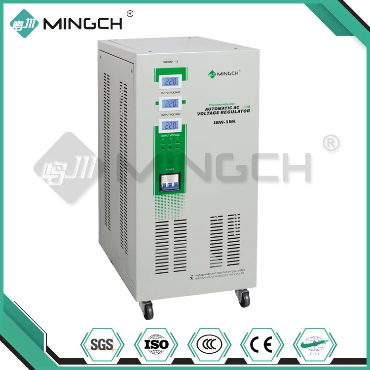 MINGCH 50Kva 3 Phase Fully Automatic AC Industrial Accuracy Voltage Stabilizers