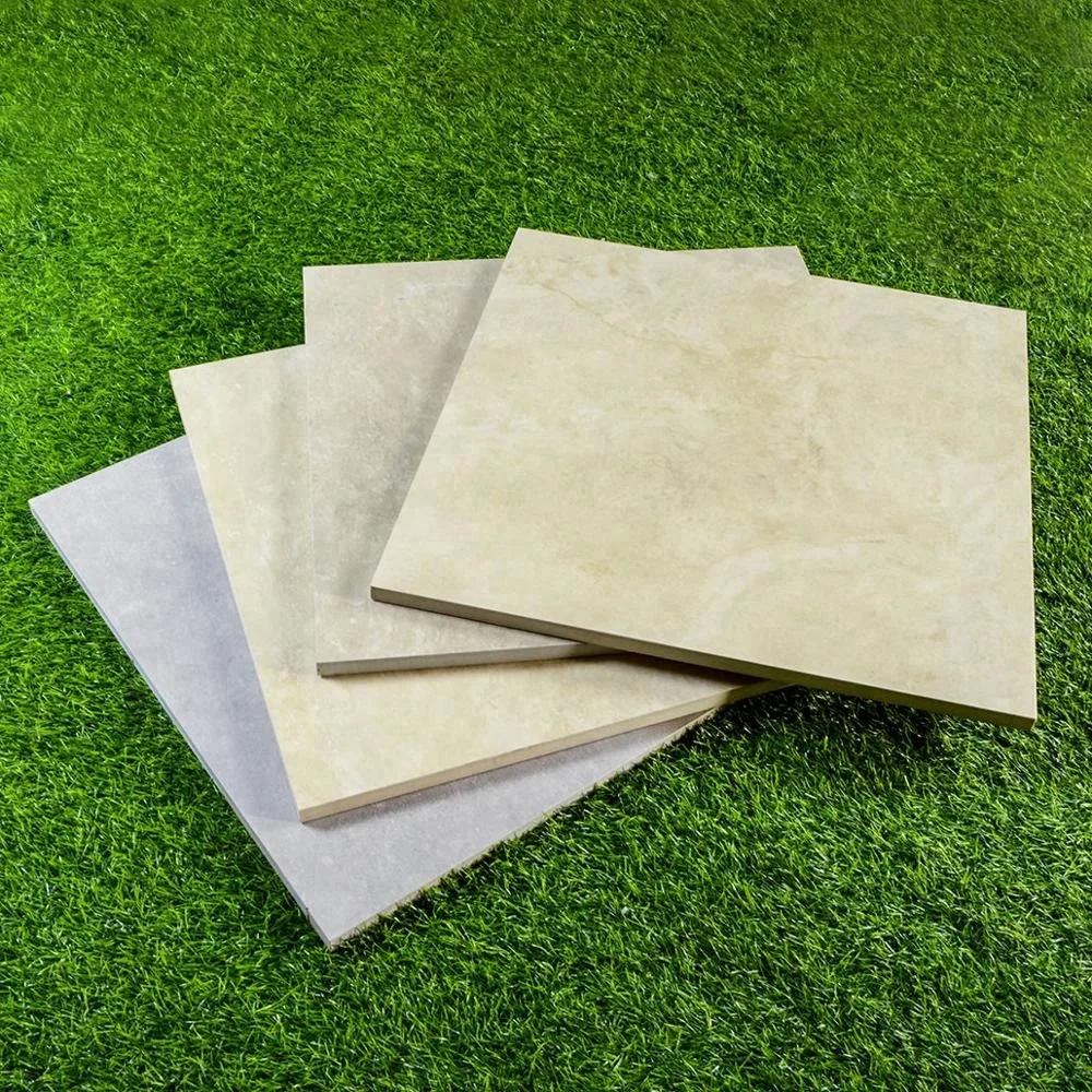 Travertine Design 2cm Thickness Floor Tile Ceramic 600x600 mm