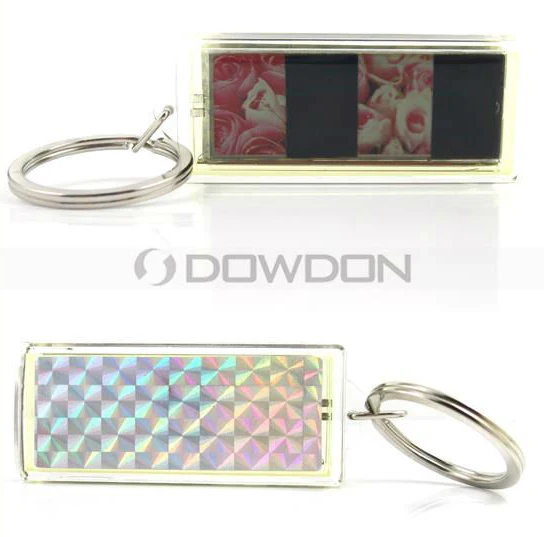 Sample Free Fashion Solar Power Keychain LED Screen Display