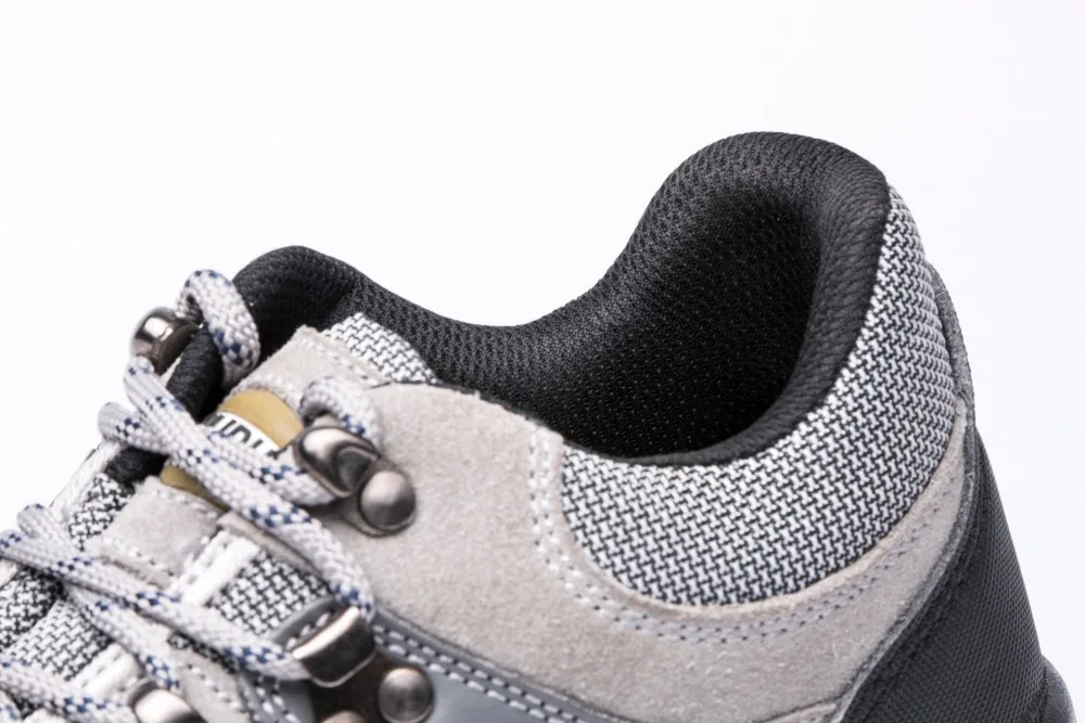 Дешевая оптовая продажа, обувь из микрофибры и кожи с резиновой подошвой, противоскользящая защитная обувь для вилочного погрузчика со стальным носком