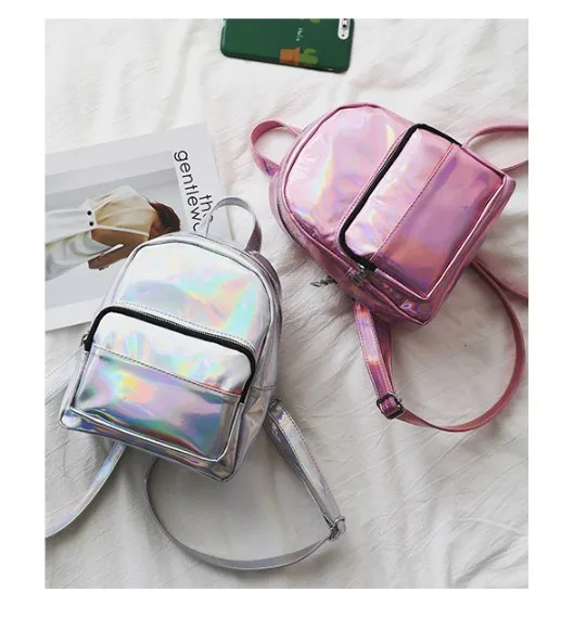 Holographic Geometric Color Changing Backpack - Eventeny