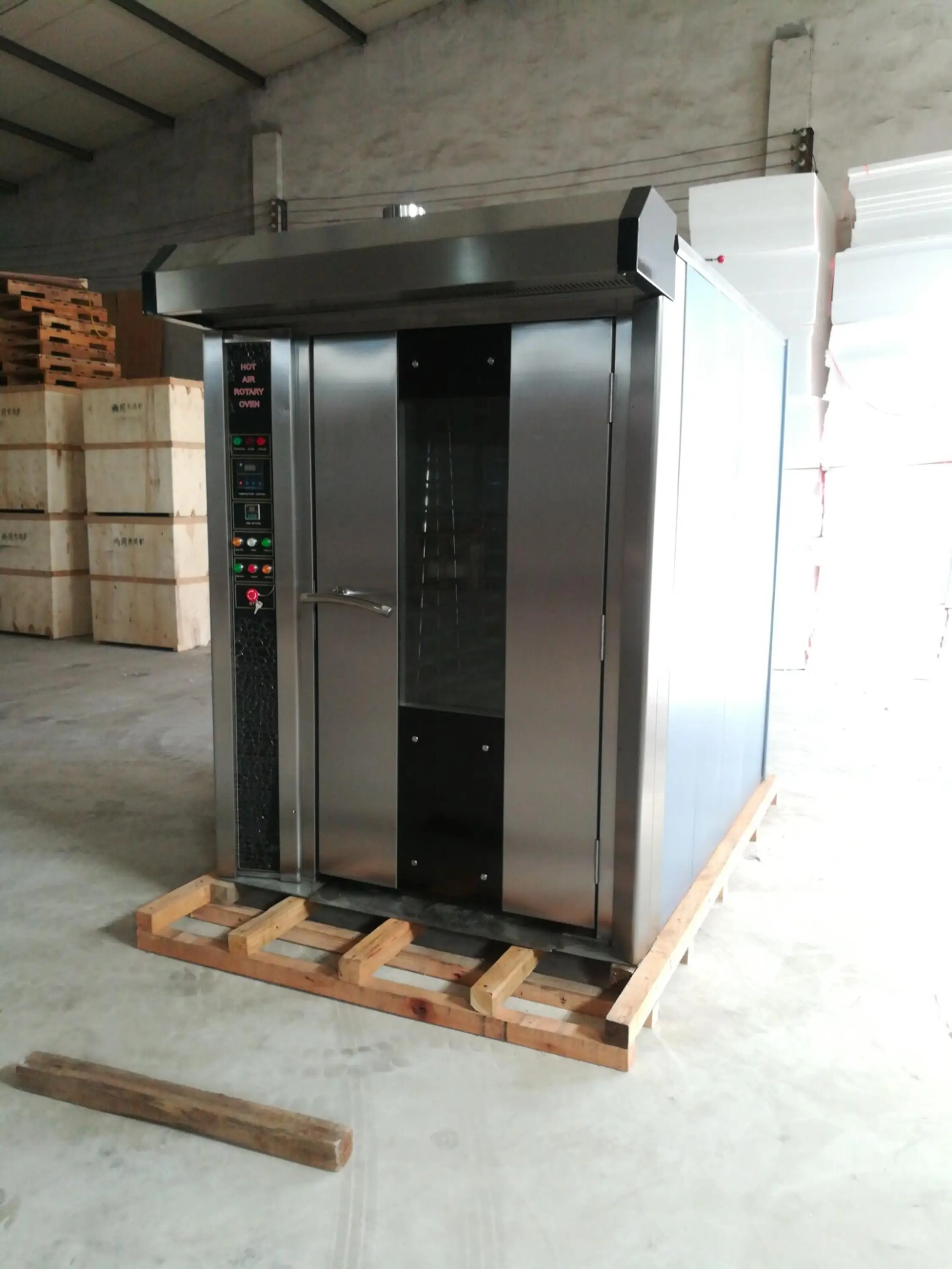 Коммерческая полностью автоматическая линия по производству тортов, газовая Вращающаяся печь