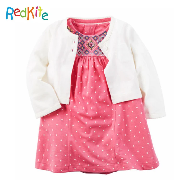 Мульти Стиль 2 шт. Комплект комбинезон для девочек комплект одежды, органический хлопок детские Боди Комплект, детское платье