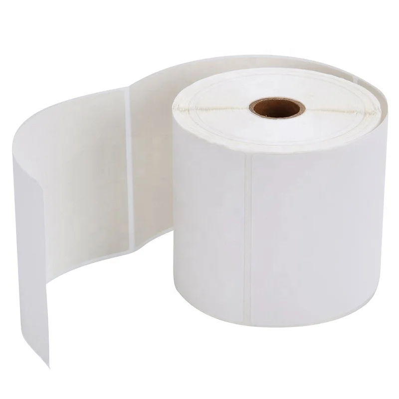 Adhesive Paper Custom Stickers Roll Direct Thermal 4x6 Labels 100x150 Shipping Labels Printer Barcode Labels Roll