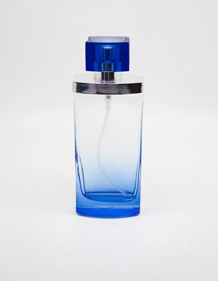 perfume with blue cap