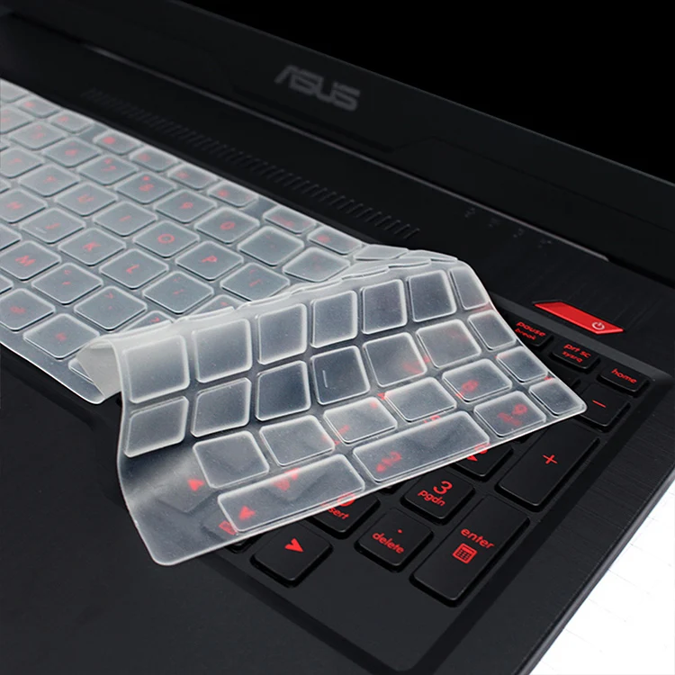Пылезащитный чехол для клавиатуры, водонепроницаемый силиконовый чехол для ноутбука asus FX63