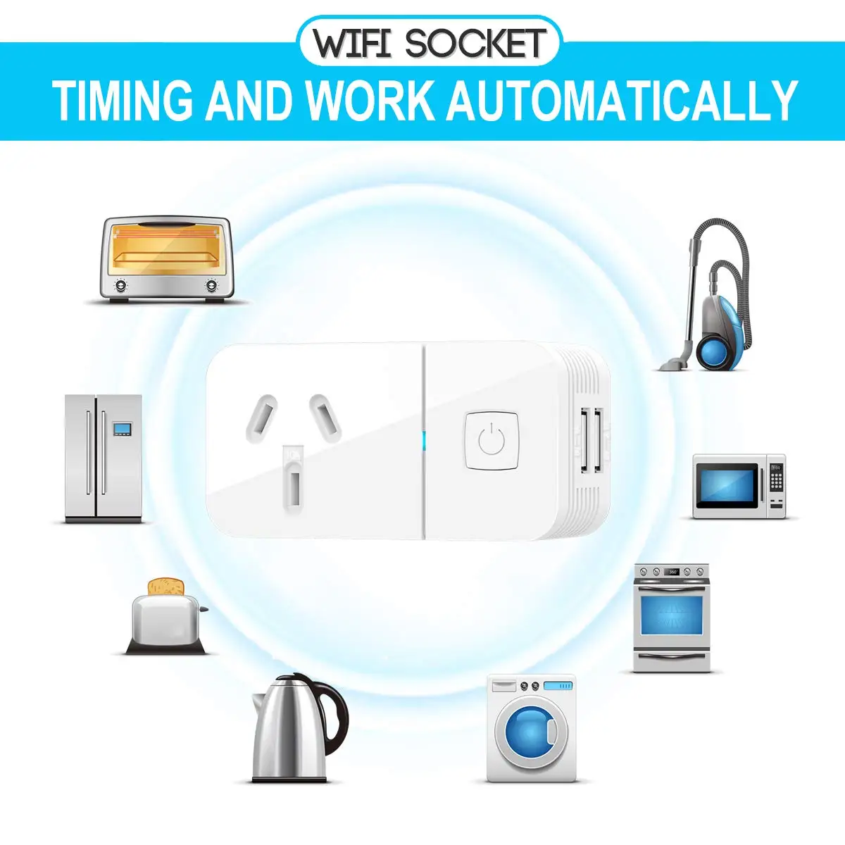 Одобренная SAA умная мини-розетка с Wi-Fi, умная розетка с Wi-Fi, совместимая с Alexa и Google Home IFTTT