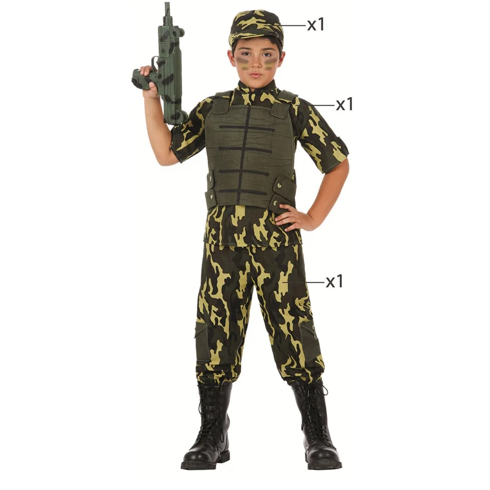 Soldier James Enfants Costume neuf-Garçon Carnaval Déguisement Costume 