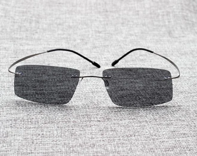 The Matrix Style Polarized Driving Titanium Frame Men Sunglasses