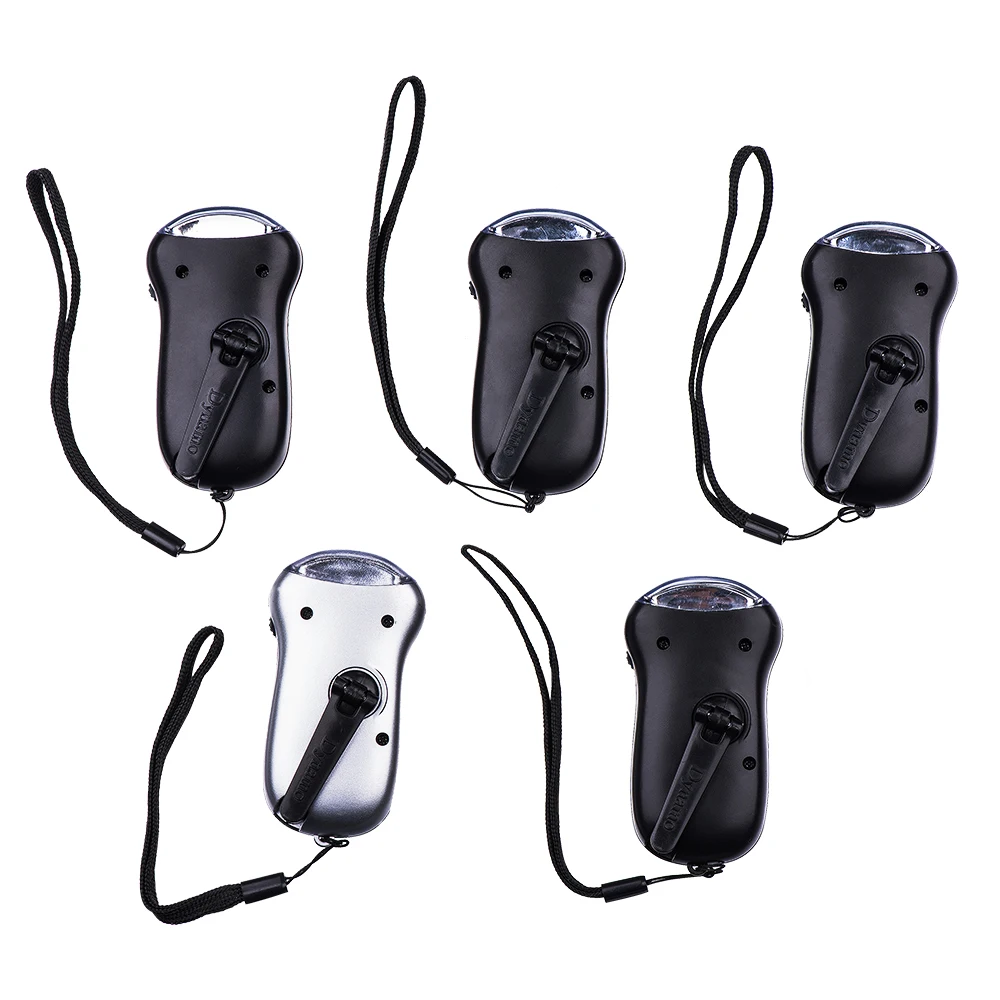 Фонарик с ручкой для экстренного освещения, Водонепроницаемый миниатюрный светодиодный фонарь на солнечной батарее для скалолазания, Походов, Кемпинга