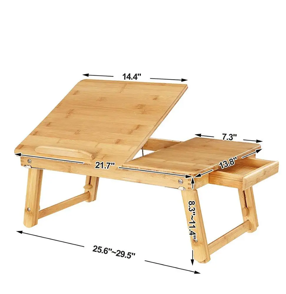 Многофункциональный стол для ноутбука, поднос для кровати, складной регулируемый стол для завтрака