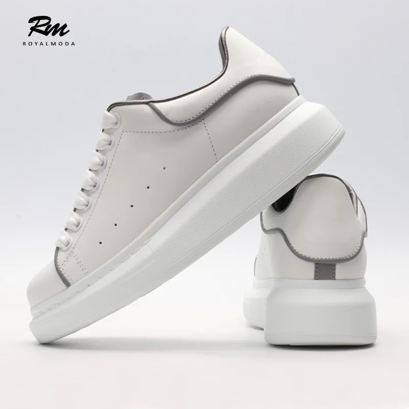 2018 Top Brands Highest Version White Shoes Iridescent Trimmed Leather Exaggerated Sole Sneakers Buy Leather High Sneaker Genuine Leather Sneakers Top Brand Sport Shoes Fashion Sneaker Product On Alibaba Com