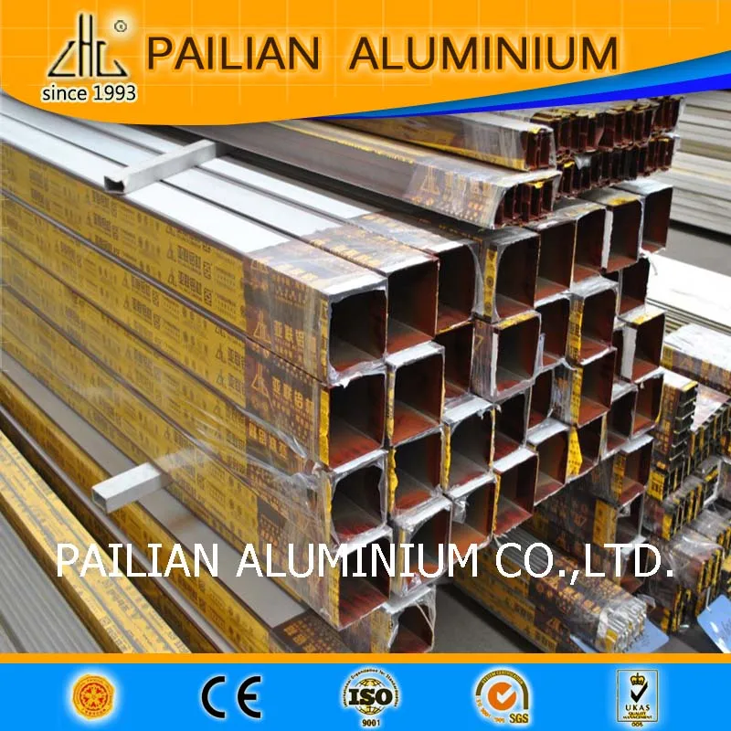 All Types of Aluminium Pipe Prices,100*50*2.0 square Aluminum Hollow Profile,aluminium Box Profile Price Per kg