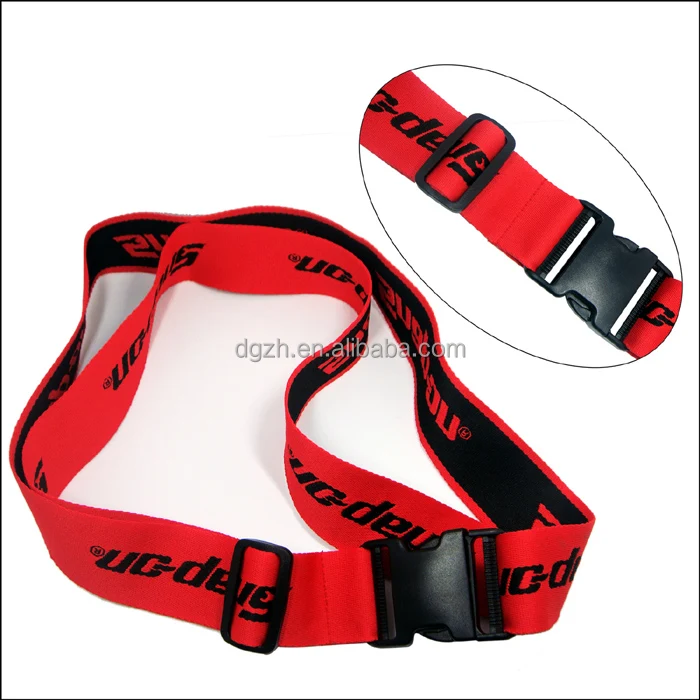 Travelling polyester luggage belt with woven custom logo