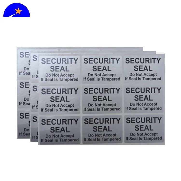 189 Custom print warranty sticker polyester label VOID security seals 1 x 1 inch 