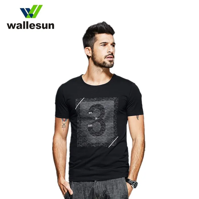 fitted black t shirt mens