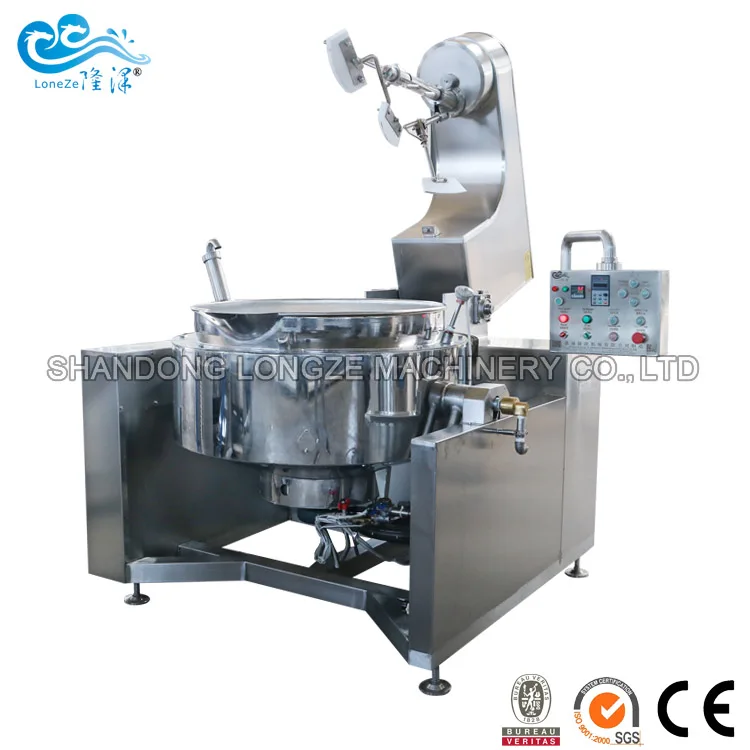 Автоматическая машина для наполнения бобов и пасты, машина для приготовления пищи, арабские даты, машина для приготовления пасты, термомасло с двойным покрытием и газом